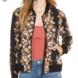 Flower bomber jacket